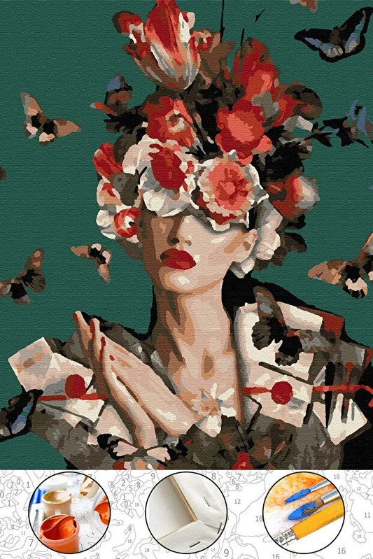 Hidden Muse – Gizli İlham | Numaralı Boyama Tablosu 40x50