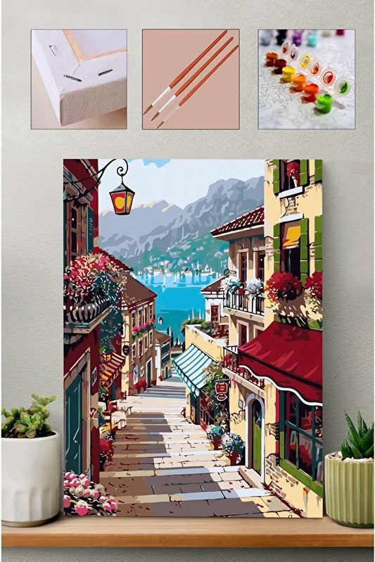 Sayılarla Boyama Seti  40x50 Cm - Liman Yolu