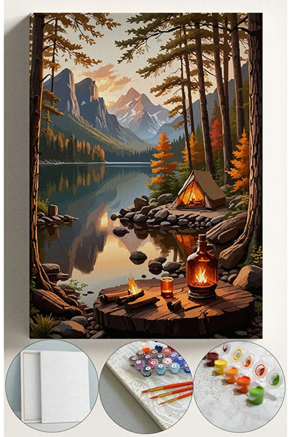Sayılarla Boyama Seti 40x50 Cm - Çadır Kamp