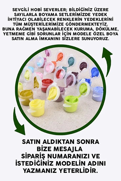 Sayılarla Boyama Seti - Yedek Boya Seti (Modele Göre)