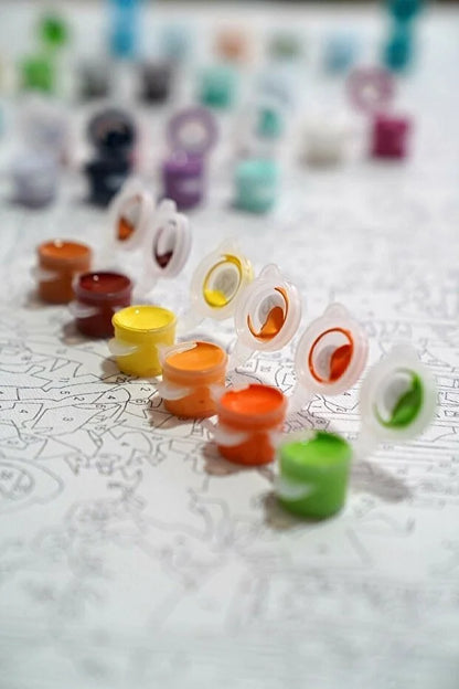 Sayılarla Boyama Seti MAVİ VAZO 40X50 Cm