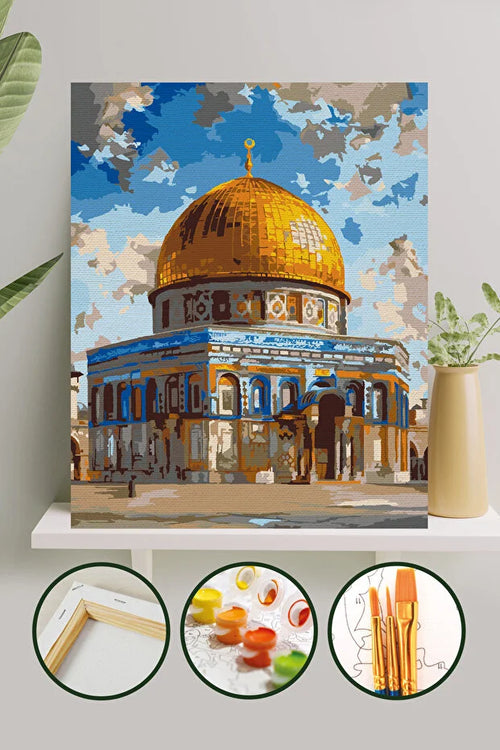 Sayılarla Boyama Seti  40x50 Cm Mescid-i Aksa