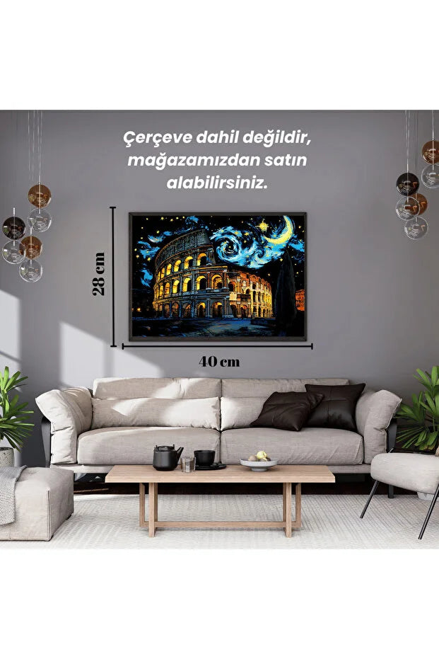 Antik Şehir Eserleri Kazıma Çizim Seti| Kazıma Kağıdı A3