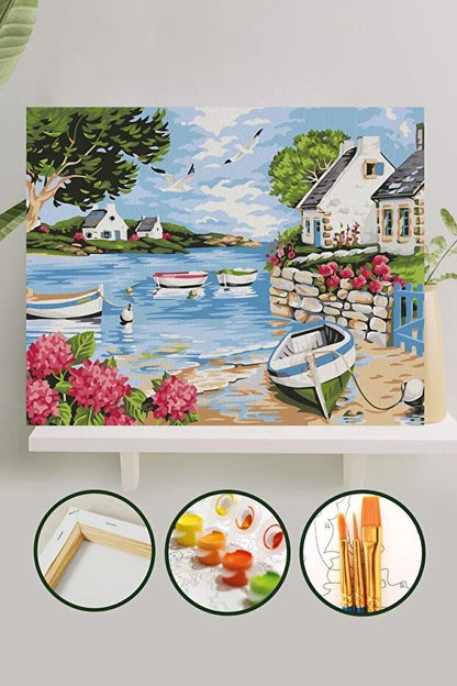Sayılarla Boyama Seti  40x50 Cm- Kasaba